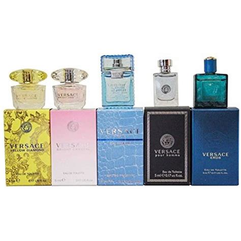 versace unisex|Versace parfums miniatures collection.